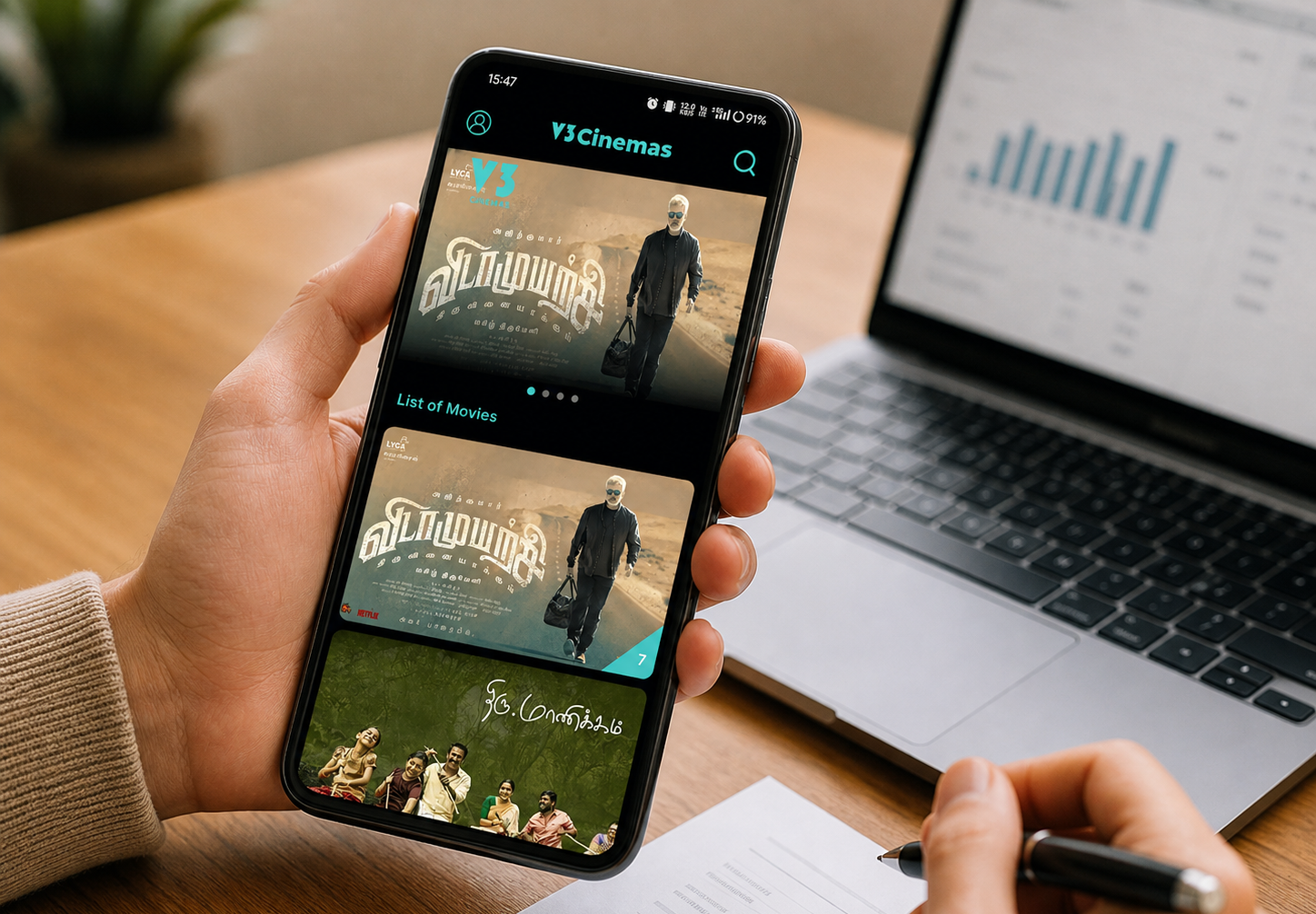 V3 Cinemas – OTT Streaming Platform